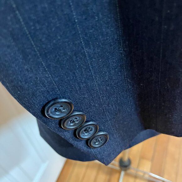 Brooks Brothers "346" Worsted Wool Navy Pinstripe Suit 42R - Picture 8 of 16